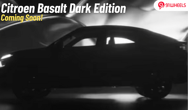 Citroen Basalt Dark Edition Teased Ahead Of Launch