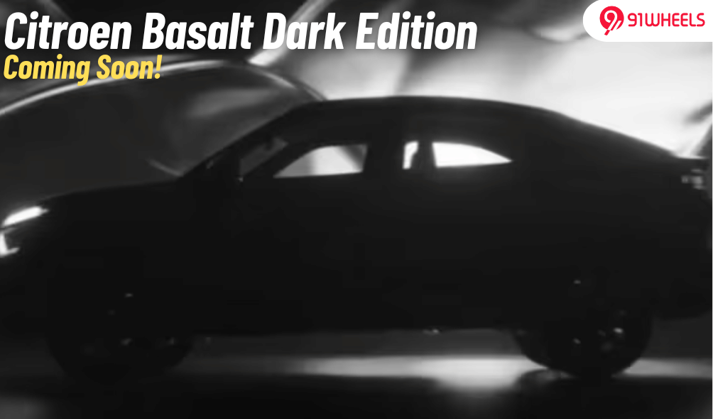 Citroen Basalt Dark Edition Teased Ahead Of Launch