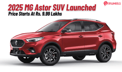 2025 MG Astor Launched At Rs. 9.99 Lakhs Ex-Showroom