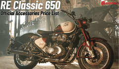 Royal Enfield Classic 650 Accessories: Official Price List Out!
