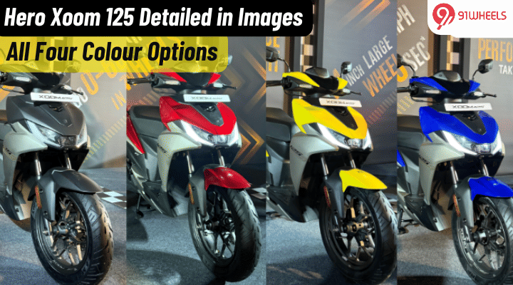 Hero Xoom 125 Detailed in Images- All Four Colour Options Hero Xoom 125 Detailed in Images- All Four Colour Options