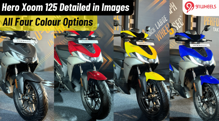 Hero Xoom 125 Detailed in Images- All Four Colour Options