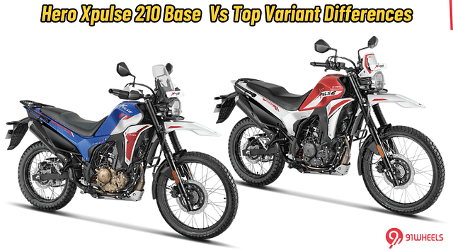 Hero Xpulse 210 Base Vs Top Variant - Differences Explained