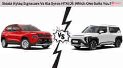 Skoda Kylaq Signature Vs Kia Syros HTK(O): Which One Suits You?
