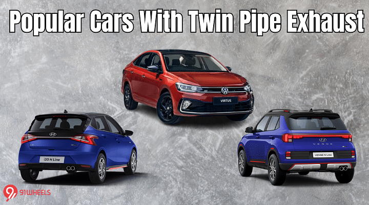 Popular Cars With Twin Pipe Exhaust On Sale In India