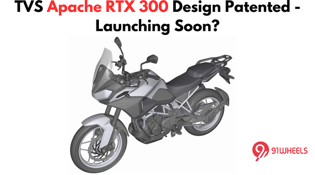 TVS Apache RTX 300 Design Patented - Launching Soon?