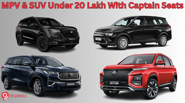 Every MPV & SUV With Second Row Captain Seats Under Rs 20 Lakh In India