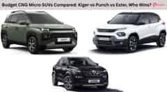 Budget CNG Micro SUVs Compared: Kiger vs Punch vs Exter, Who Wins?