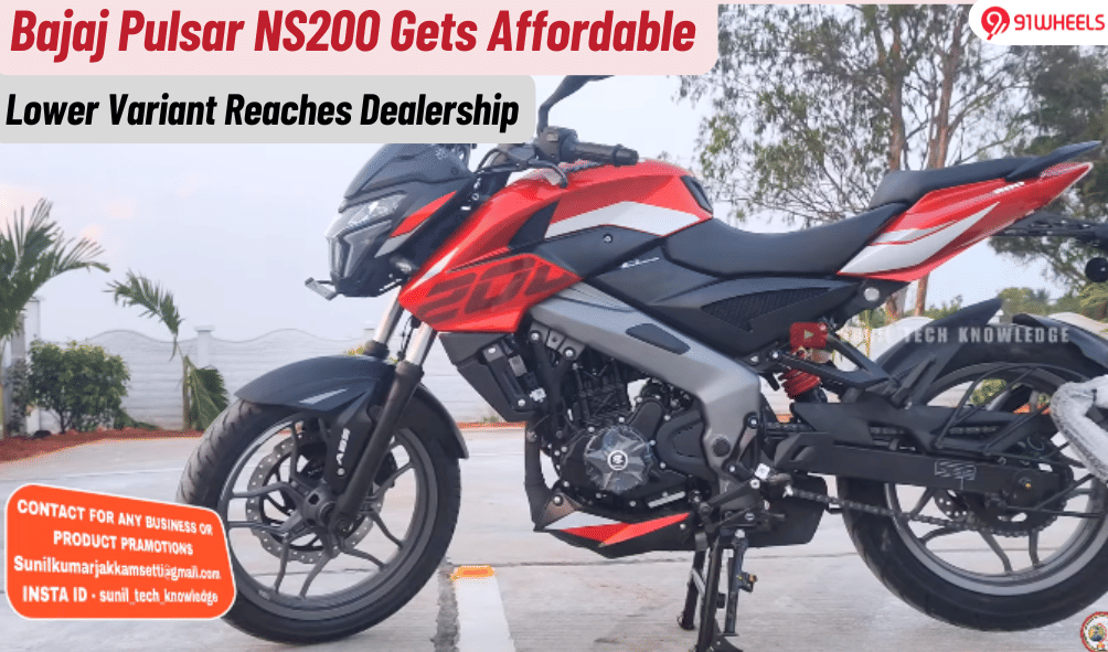 Bajaj Pulsar NS200 Base Variant Reaches Dealerships; More Affordable