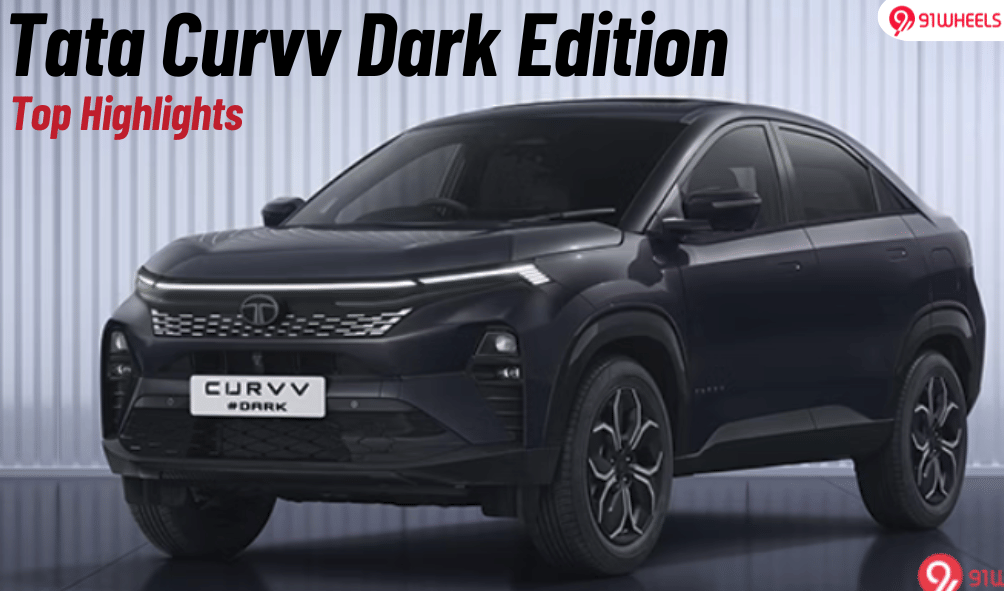 Tata Curvv Dark Edition Top Highlights: The Coupe SUV Goes Black! Tata Curvv Dark Edition Top Highlights: The Coupe SUV Goes Black!
