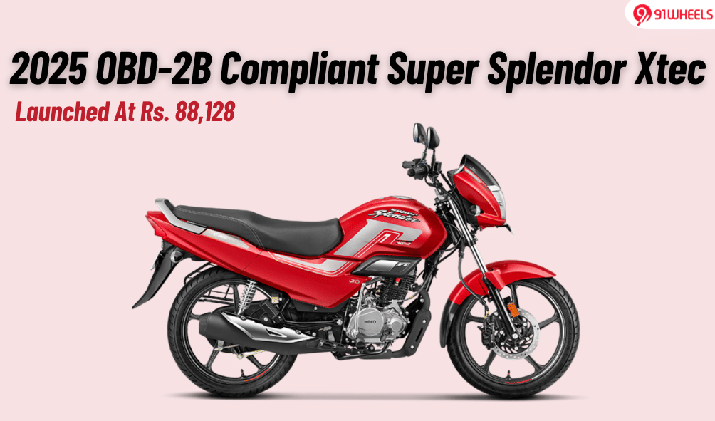 2025 Hero Super Splendor Xtec Launched At Rs. 88k: Now OBD-2B Compliant