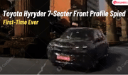Toyota Hyryder 7-Seater Front Facia Spied On Cam For The First Time