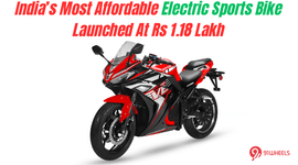 India’s Most Affordable Electric Sports Bike Launched At Rs 1.18 Lakh