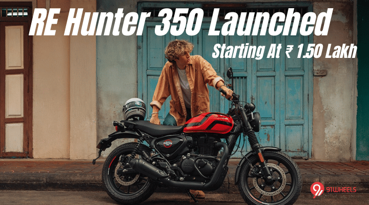 Royal Enfield Hunter 350 MY2025 Launched At Rs 1.50 Lakh Royal Enfield Hunter 350 MY2025 Launched At Rs 1.50 Lakh