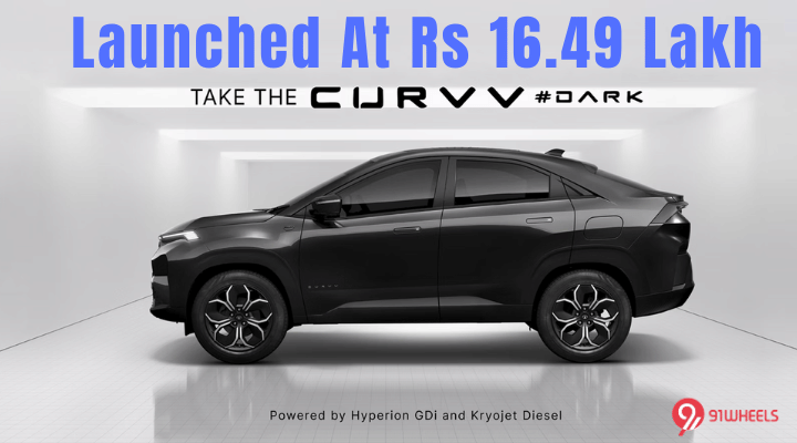 Tata Curvv Dark Edition Launched - Starts At Rs 16.49 Lakh
