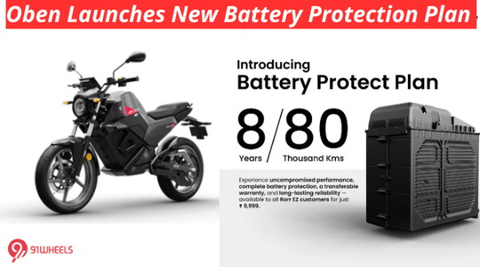 Oben Electric Launches New 8/80 Battery Protection Plan - Details