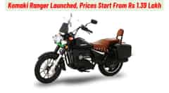 Komaki Ranger Electric Cruiser Launched, Prices Start From Rs 1.39 Lakh! Komaki Ranger Electric Cruiser Launched, Prices Start From Rs 1.39 Lakh!
