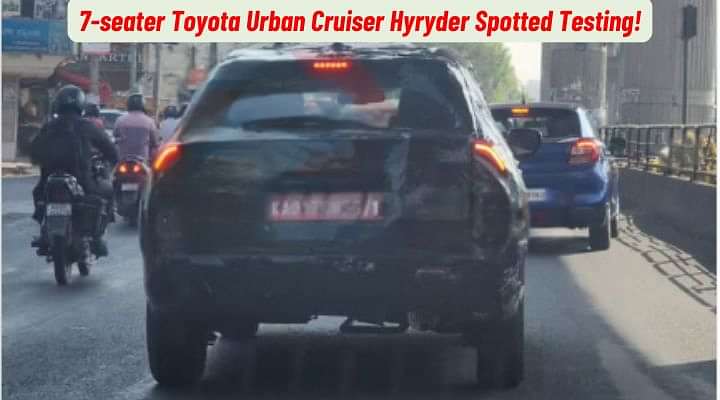 7-Seater Toyota Urban Cruiser Hyryder Spied Testing!