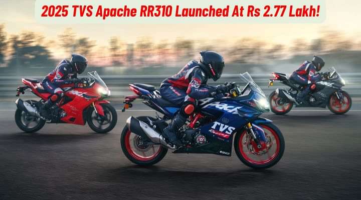 2025 TVS Apache RR310 Launched, Prices Start From Rs 2.77 Lakh!