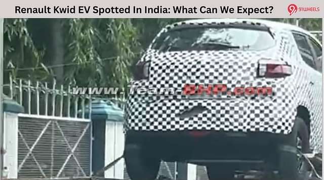 Renault Kwid EV Spotted In India: What Can We Expect?