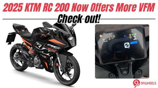 2025 KTM RC 200 Gets Better! Now Offers Improved Switchgear and TFT Cluster