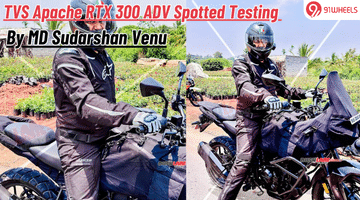 TVS Apache RTX 300 ADV: MD Spotted Testing New Adventure Bike