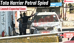 Tata Harrier Petrol Spied Fuelling At Petrol Pump- Launch Soon