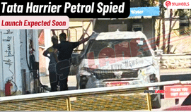Tata Harrier Petrol Spied Fuelling At Petrol Pump- Launch Soon