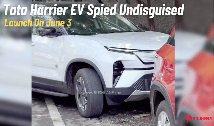 Tata Harrier EV Spied Undisguised Ahead Of Launch- Debuts June 3