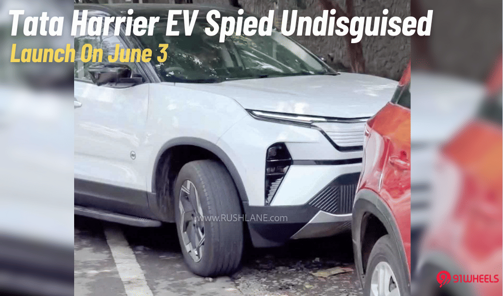 Tata Harrier EV Spied Undisguised Ahead Of Launch- Debuts June 3 Tata Harrier EV Spied Undisguised Ahead Of Launch- Debuts June 3