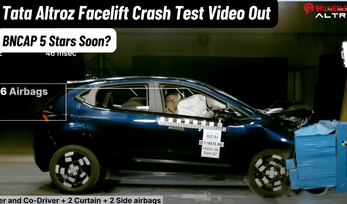 Tata Altroz Facelift Crash Test Video Out; Hints At A BNCAP 5-Star Rating Tata Altroz Facelift Crash Test Video Out; Hints At A BNCAP 5-Star Rating