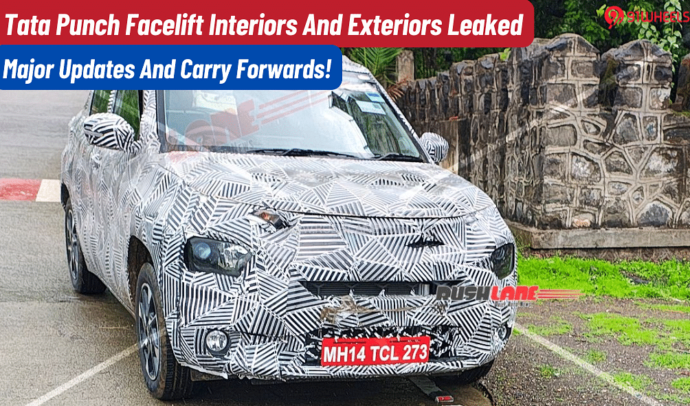 Tata Punch Facelift Spied Testing: Interiors And Exteriors Exposed!