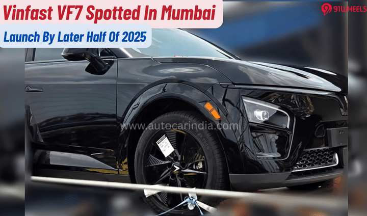 Vinfast VF7 EV Spotted Ahead Of Its Indian Debut Later In 2025