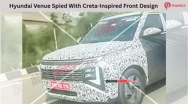 Hyundai Venue Spied With Creta-Inspired Front Design