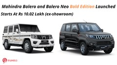 Mahindra Bolero and Bolero Neo Bold Edition Launched