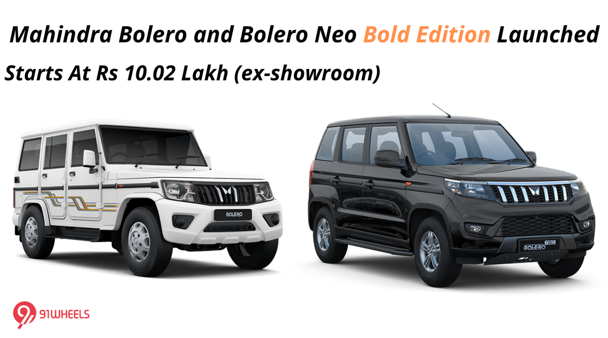 Mahindra Bolero and Bolero Neo Bold Edition Launched Mahindra Bolero and Bolero Neo Bold Edition Launched
