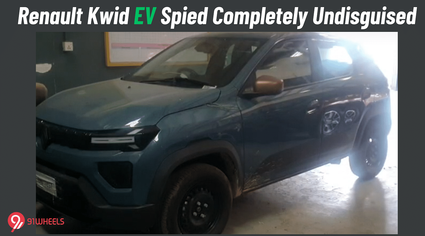 Renault Kwid EV Spied Completely Undisguised - What's Cooking?