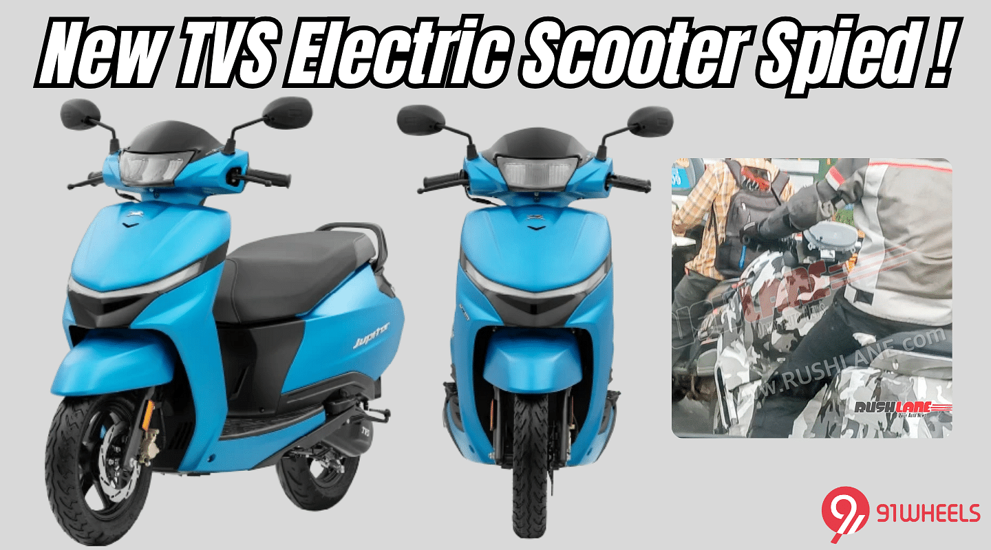 New TVS Electric Scooter Spied; Junior to iQube: Details Inside