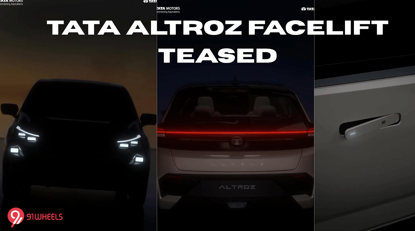 Tata Altroz Facelift Teased For The First Time - Launch This May Tata Altroz Facelift Teased For The First Time - Launch This May