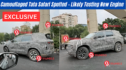 Exclusive: Camouflaged Tata Safari Spotted - Likely Testing New Engine