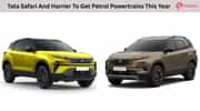 Tata Safari And Harrier To Get Petrol Powertrains This Year Tata Safari And Harrier To Get Petrol Powertrains This Year