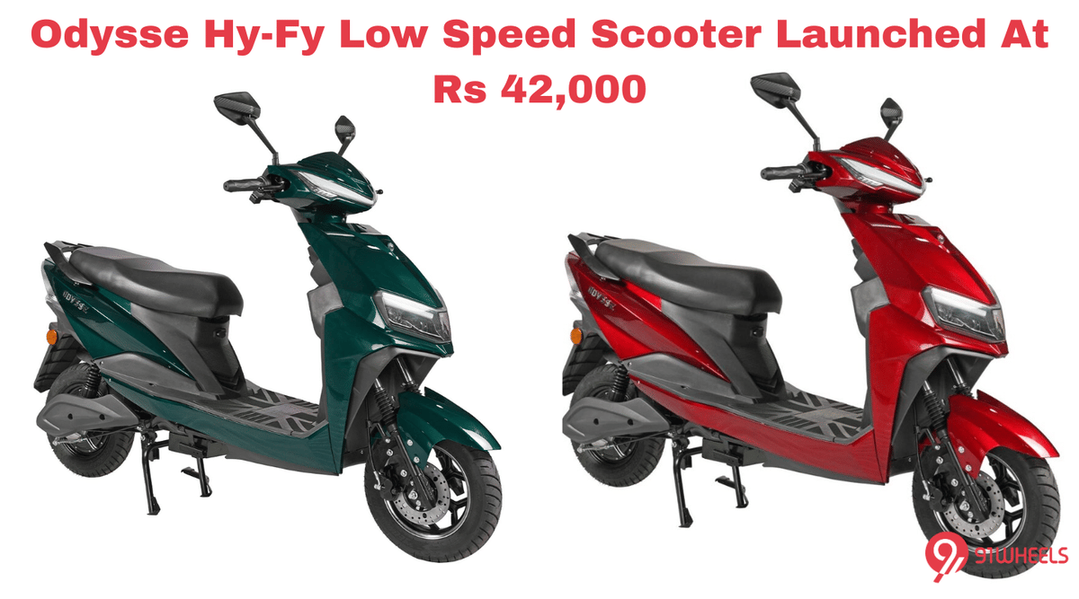 Odysse Hy-Fy Low-Speed Electric Scooter Launched At Rs 42,000 Odysse Hy-Fy Low-Speed Electric Scooter Launched At Rs 42,000