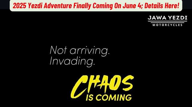 2025 Yezdi Adventure Incoming On June 4, Likely To Feature A New Design!