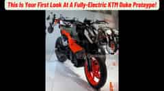KTM E Duke Prototype Shown For The First Time, On Display At Austria HQ!