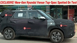 Exclusive: Upcoming New-Gen Hyundai Venue Top Variant Spotted In India