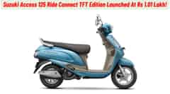 Suzuki Access 125 Ride Connect TFT Edition Launched At Rs 1.01 Lakh!
