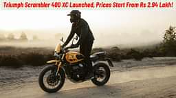 Triumph Scrambler 400 XC Launched At Rs 2.94 Lakh!