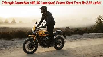 Triumph Scrambler 400 XC Launched At Rs 2.94 Lakh!