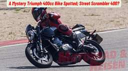 A Mystery Triumph 400cc Bike Spotted, Likely To Be A Street Scrambler