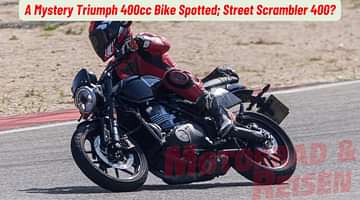 A Mystery Triumph 400cc Bike Spotted, Likely To Be A Street Scrambler